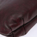 Christian Dior Shoulder Bag Leather Red Gold Auth bs28724-16