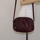 Christian Dior Shoulder Bag Leather Red Gold Auth bs28724-22