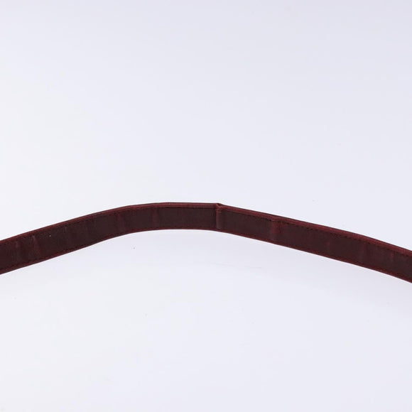 Christian Dior Shoulder Bag Leather Red Gold Auth bs28724