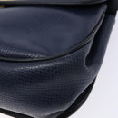 Christian Dior Shoulder Bag Leather Navy Gold Auth bs28726-10