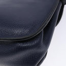 Christian Dior Shoulder Bag Leather Navy Gold Auth bs28726-12