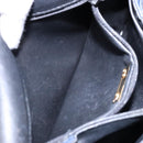 Christian Dior Shoulder Bag Leather Navy Gold Auth bs28726-21