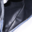 Christian Dior Shoulder Bag Leather Navy Gold Auth bs28726-22