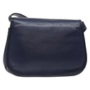 Christian Dior Shoulder Bag Leather Navy Gold Auth bs28726-3