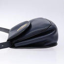 Christian Dior Shoulder Bag Leather Navy Gold Auth bs28726-5