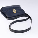 Christian Dior Shoulder Bag Leather Navy Gold Auth bs28726-7