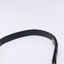 Christian Dior Shoulder Bag Leather Navy Gold Auth bs28726-8