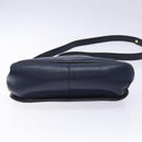 Christian Dior Shoulder Bag Leather Navy Gold Auth bs28726-9