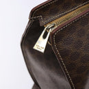 CELINE Macadam Canvas Tote Bag PVC Brown Gold Auth bs28731-10