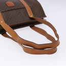 CELINE Macadam Canvas Tote Bag PVC Brown Gold Auth bs28731-7