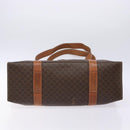 CELINE Macadam Canvas Tote Bag PVC Brown Gold Auth bs28731-5