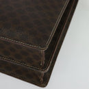 CELINE Macadam Canvas Business Bag PVC Brown Gold Auth bs28732-11