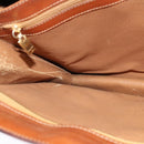 CELINE Macadam Canvas Business Bag PVC Brown Gold Auth bs28732-18