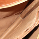 CELINE Macadam Canvas Business Bag PVC Brown Gold Auth bs28732-20