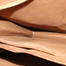 CELINE Macadam Canvas Business Bag PVC Brown Gold Auth bs28732-21