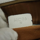 CELINE Hand Bag Leather White Gold Auth bs28734-22
