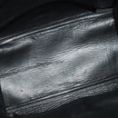 CELINE Trapeze Hand Bag Leather Suede 2way Beige Black gold Auth bs28736-11