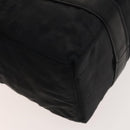 HERMES Acape Luco PM Hand Bag Nylon Black Silver Auth bs28738-14