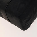 HERMES Acape Luco PM Hand Bag Nylon Black Silver Auth bs28738-15