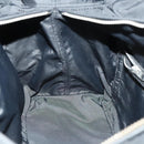 HERMES Acape Luco PM Hand Bag Nylon Black Silver Auth bs28738-17