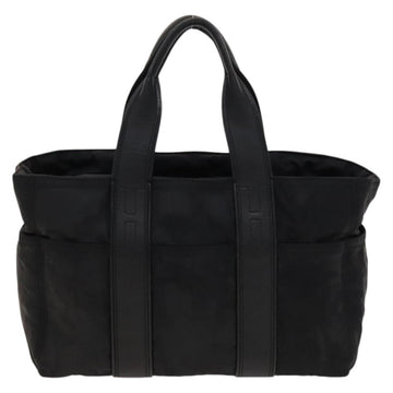 HERMES Acape Luco PM Hand Bag Nylon Black Silver Auth bs28738 - 0