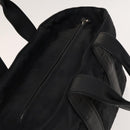 HERMES Acape Luco PM Hand Bag Nylon Black Silver Auth bs28738-6