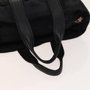 HERMES Acape Luco PM Hand Bag Nylon Black Silver Auth bs28738-7