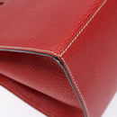 LOEWE Tote Bag Leather Red Gold Auth bs28739-17