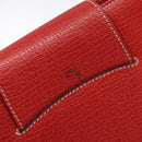 LOEWE Tote Bag Leather Red Gold Auth bs28739-9