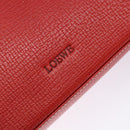 LOEWE Tote Bag Leather Red Gold Auth bs28739-18