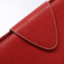 LOEWE Tote Bag Leather Red Gold Auth bs28739-10