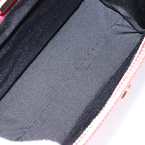 LOEWE Tote Bag Leather Red Gold Auth bs28739