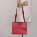 LOEWE Tote Bag Leather Red Gold Auth bs28739-22