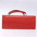 LOEWE Tote Bag Leather Red Gold Auth bs28739-5