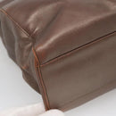 LOEWE Tote Bag Leather Brown Gold Auth bs28741-16
