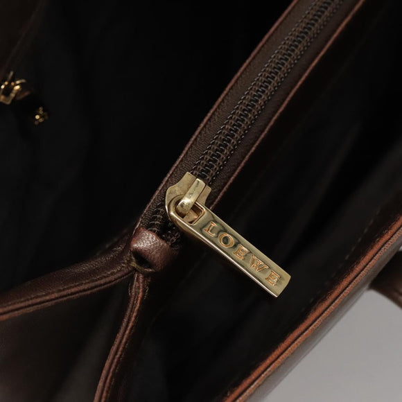 LOEWE Tragetasche Leder Braun Gold Original bs28741