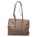 LOEWE Tote Bag Leather Brown Gold Auth bs28741-13
