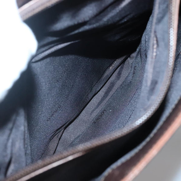 LOEWE Tote Bag Leather Brown Gold Auth bs28741