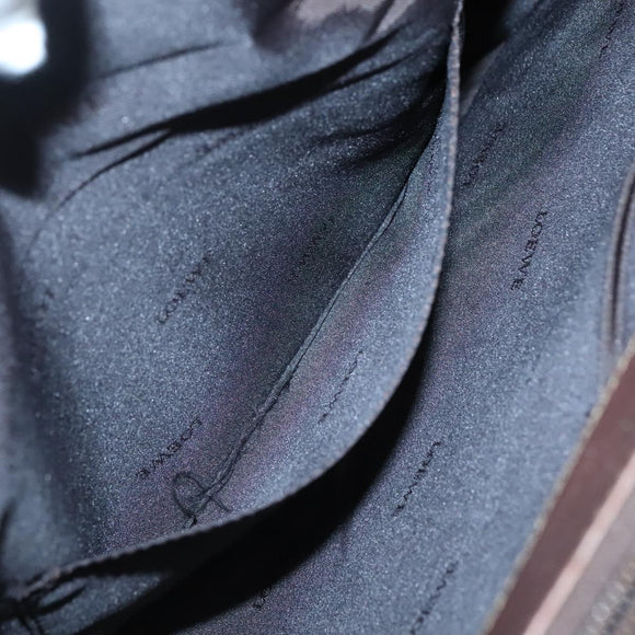 LOEWE Tote Bag Leather Brown Gold Auth bs28741