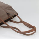 LOEWE Tote Bag Leather Brown Gold Auth bs28741-7