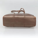 LOEWE Tote Bag Leather Brown Gold Auth bs28741-5