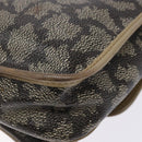 SAINT LAURENT Shoulder Bag PVC Leather Beige Gray Auth bs28744-12