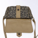 SAINT LAURENT Shoulder Bag PVC Leather Beige Gray Auth bs28744-15