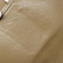 SAINT LAURENT Shoulder Bag PVC Leather Beige Gray Auth bs28744-16