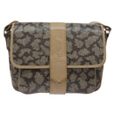 SAINT LAURENT Shoulder Bag PVC Leather Beige Gray Auth bs28744-2