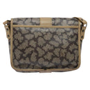 SAINT LAURENT Shoulder Bag PVC Leather Beige Gray Auth bs28744-3