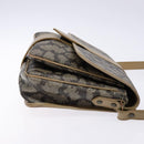 SAINT LAURENT Shoulder Bag PVC Leather Beige Gray Auth bs28744-4