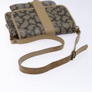 SAINT LAURENT Shoulder Bag PVC Leather Beige Gray Auth bs28744-7