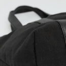 BVLGARI Logo Mania Tote Bag Canvas Black Silver Auth bs28748-14