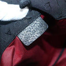 BVLGARI Logo Mania Tote Bag Canvas Black Silver Auth bs28748-17